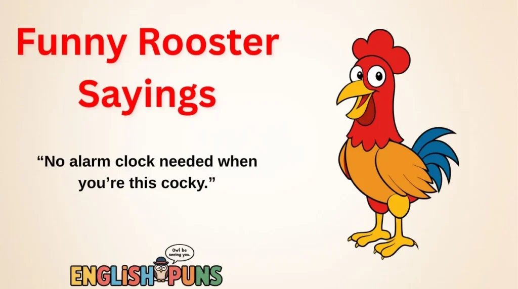 Funny Rooster Sayings
