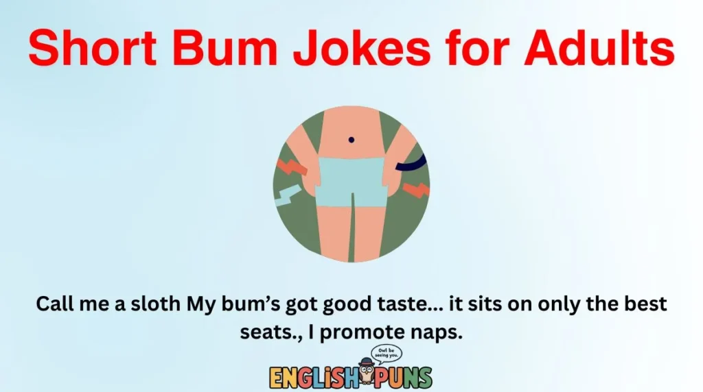 Short Bum Jokes for Adults
