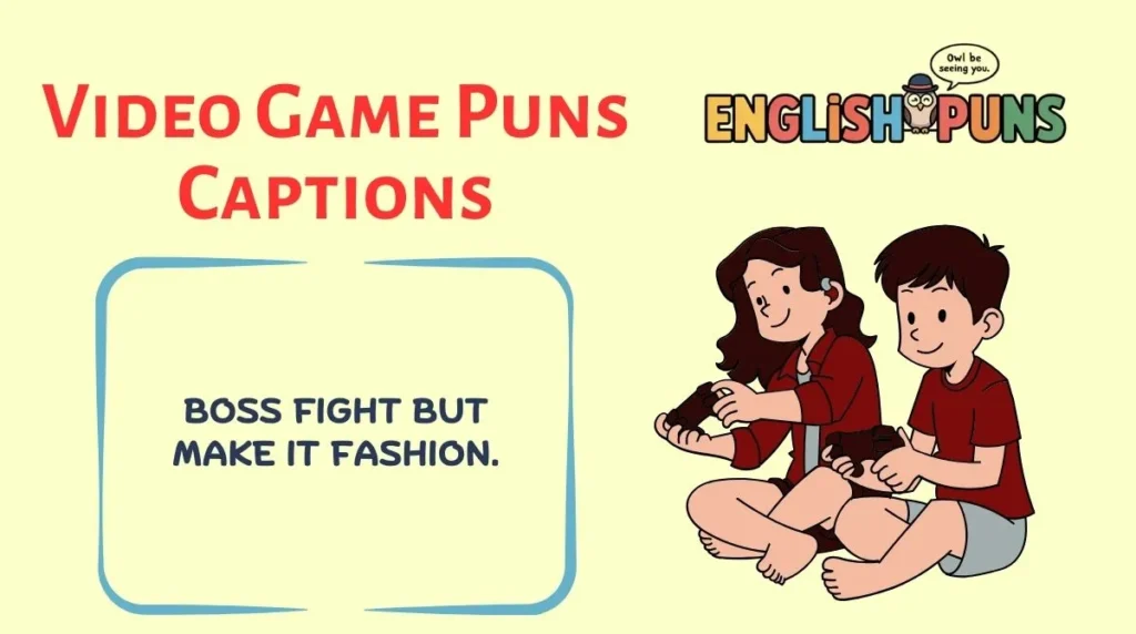 Video Game Puns Captions