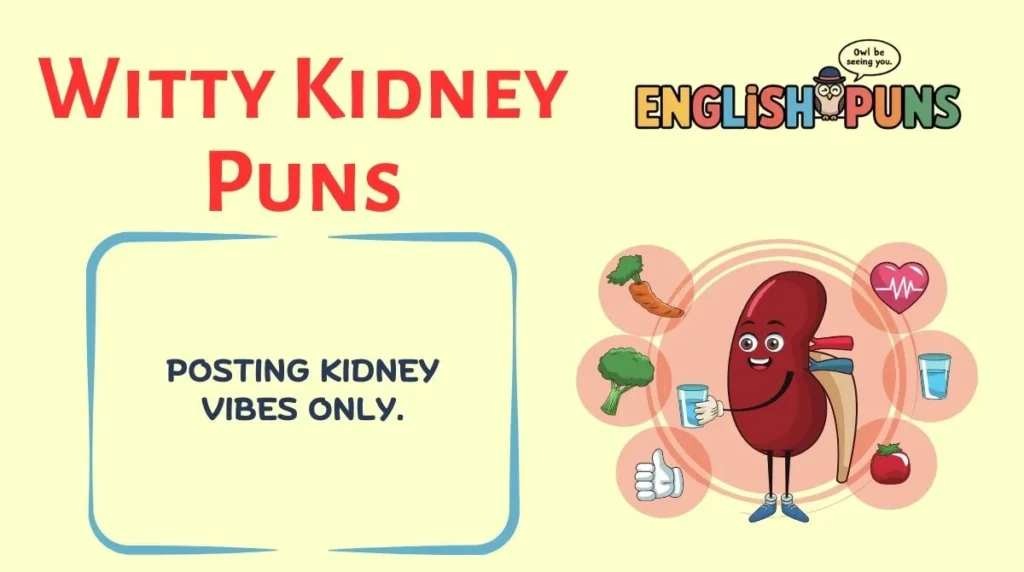 Witty Kidney Puns