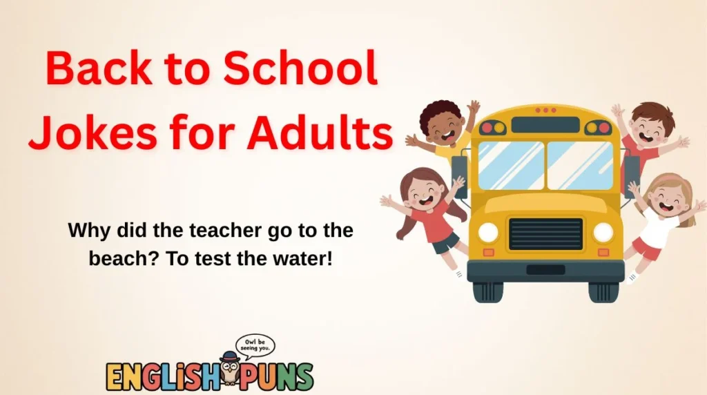 Back to School Jokes for Adults