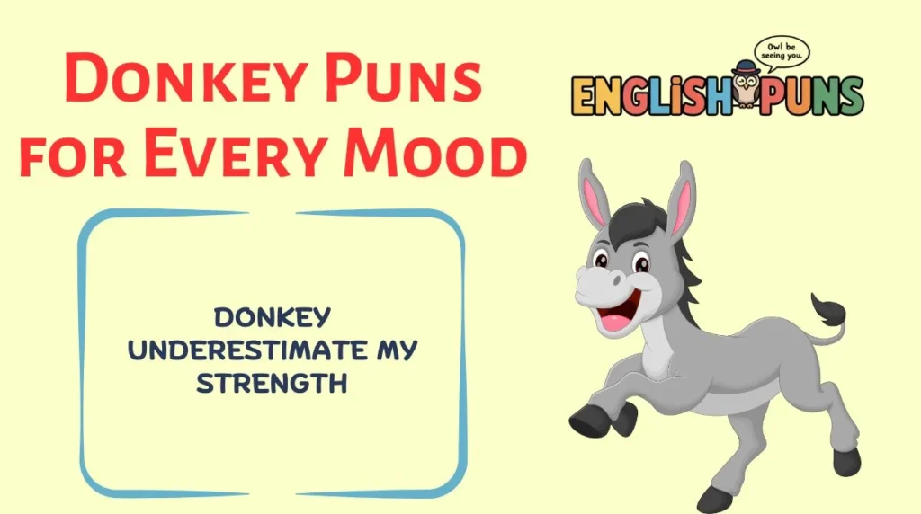 Donkey Puns for Every Mood