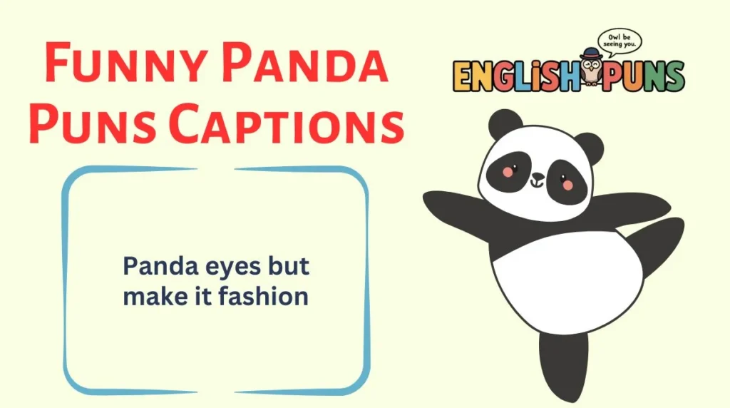 Funny Panda Puns Captions