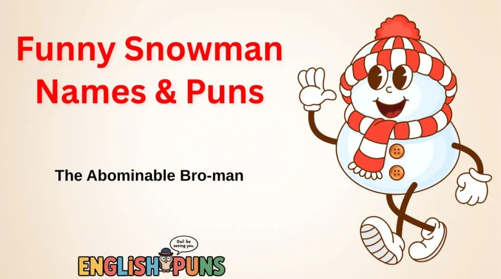 Funny Snowman Names & Puns