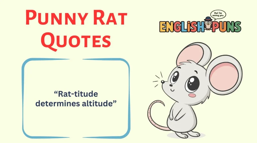 Punny Rat Quotes