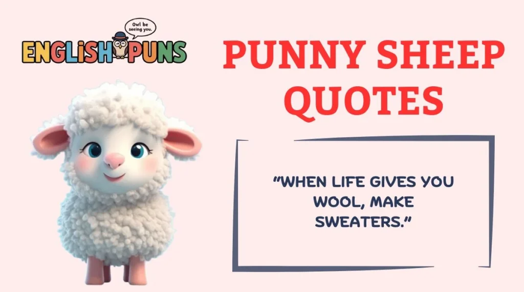 Punny Sheep Quotes