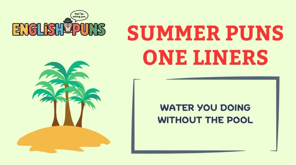 Summer Puns One Liners