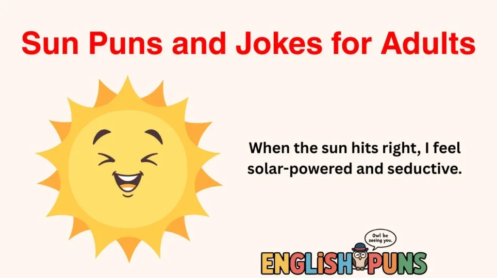 Sun Puns and Jokes for Adults