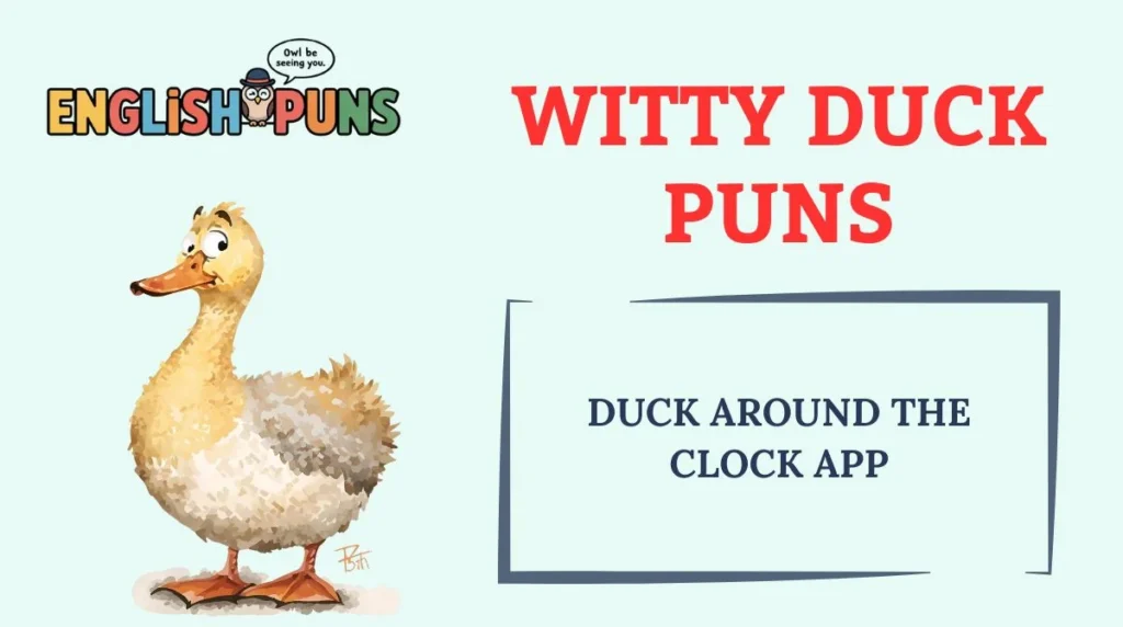 Witty Duck Puns