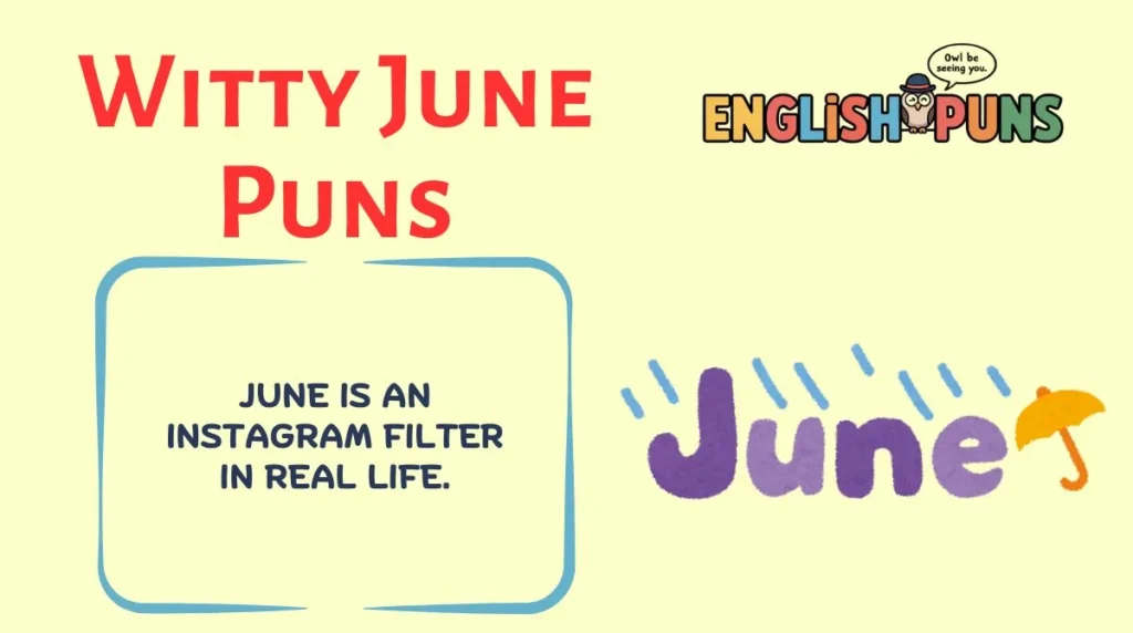 Witty June Puns