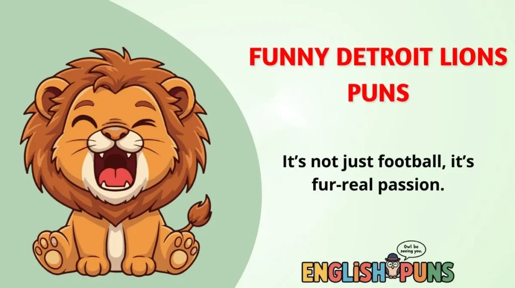 Funny Detroit Lions Puns