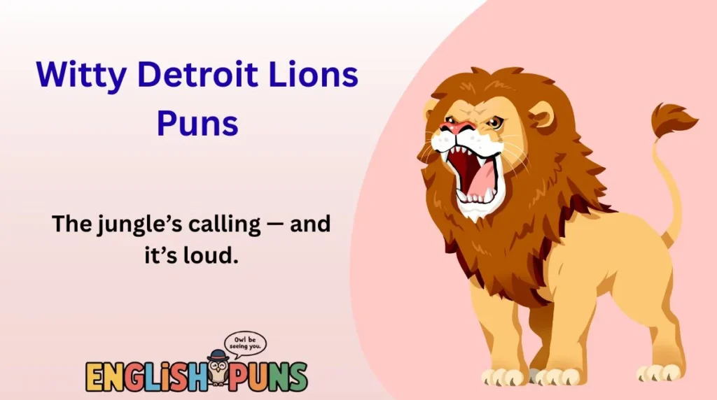 Witty Detroit Lions Puns