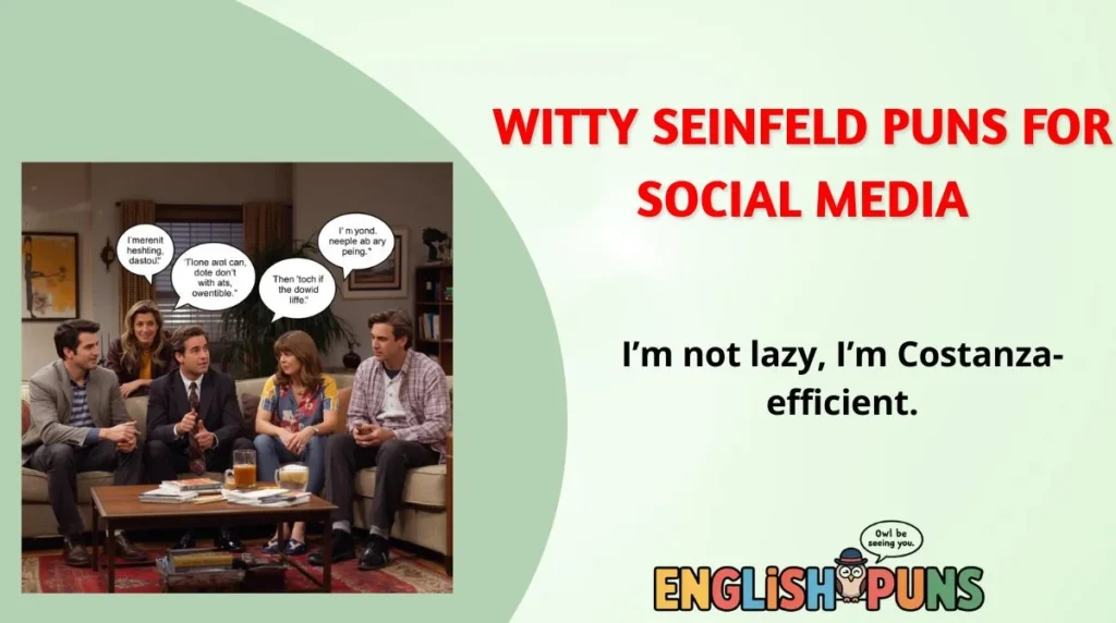 Witty Seinfeld Puns for Social Media