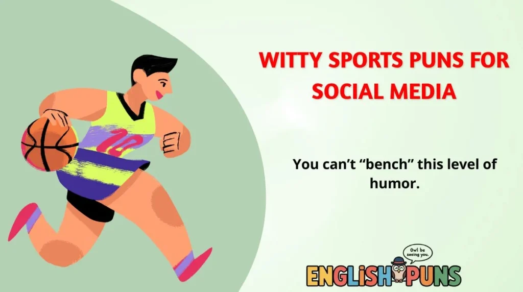 Witty Sports Puns for Social Media