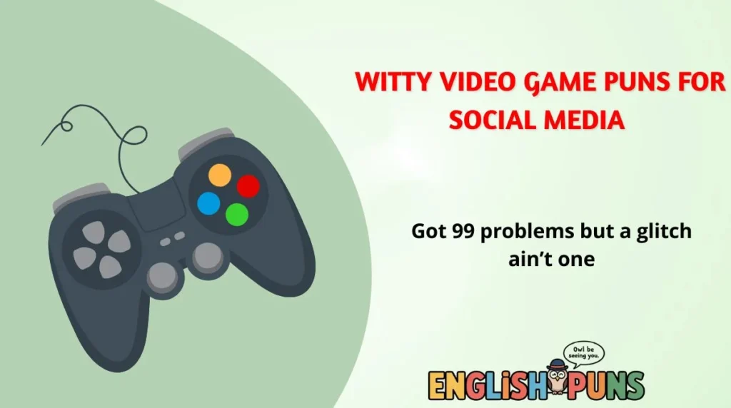 Witty Video Game Puns for Social Media
