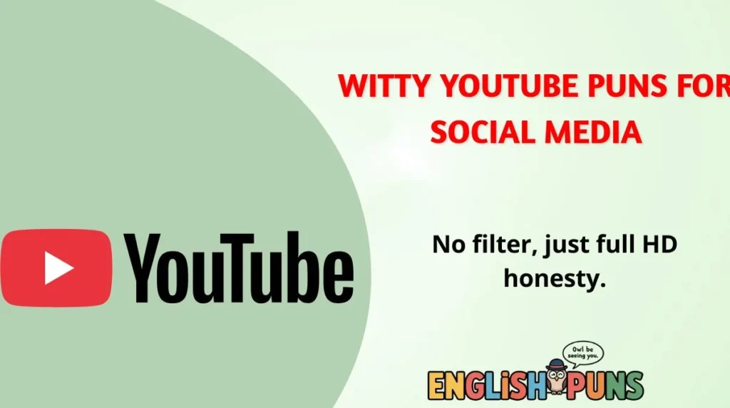 Witty YouTube Puns for Social Media
