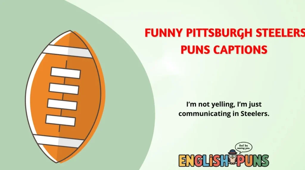 🏈 Funny Pittsburgh Steelers Puns Captions