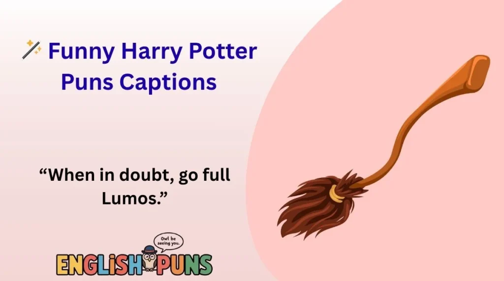 🪄 Funny Harry Potter Puns Captions
