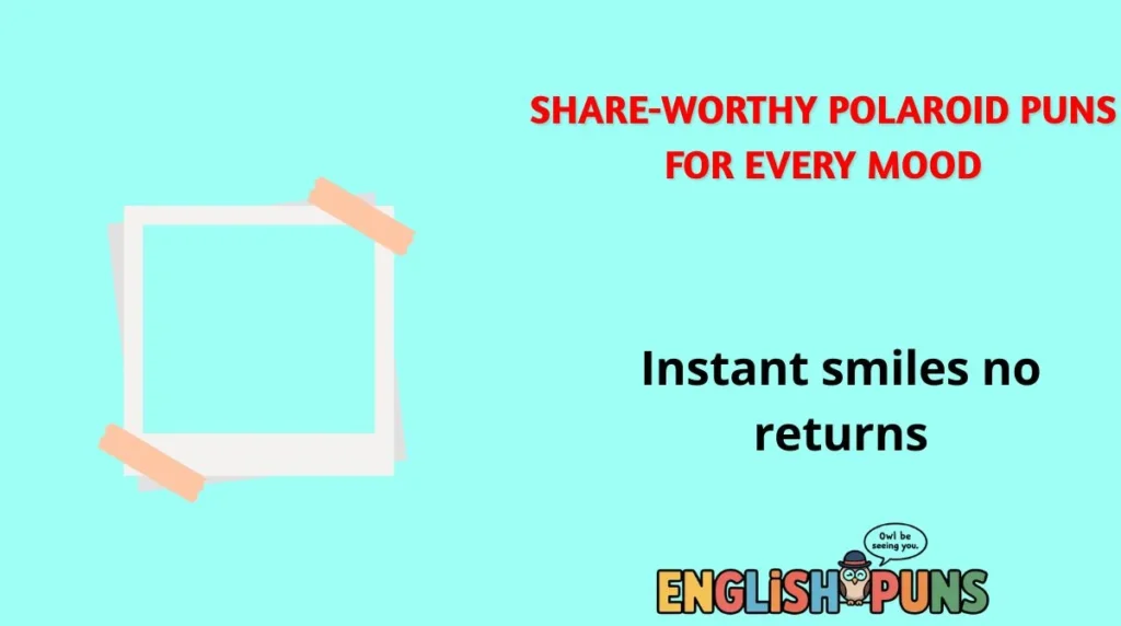 Share-Worthy Polaroid Puns for Every Mood