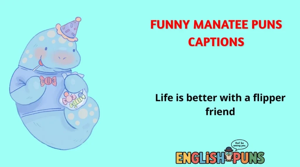 Funny Manatee Puns Captions