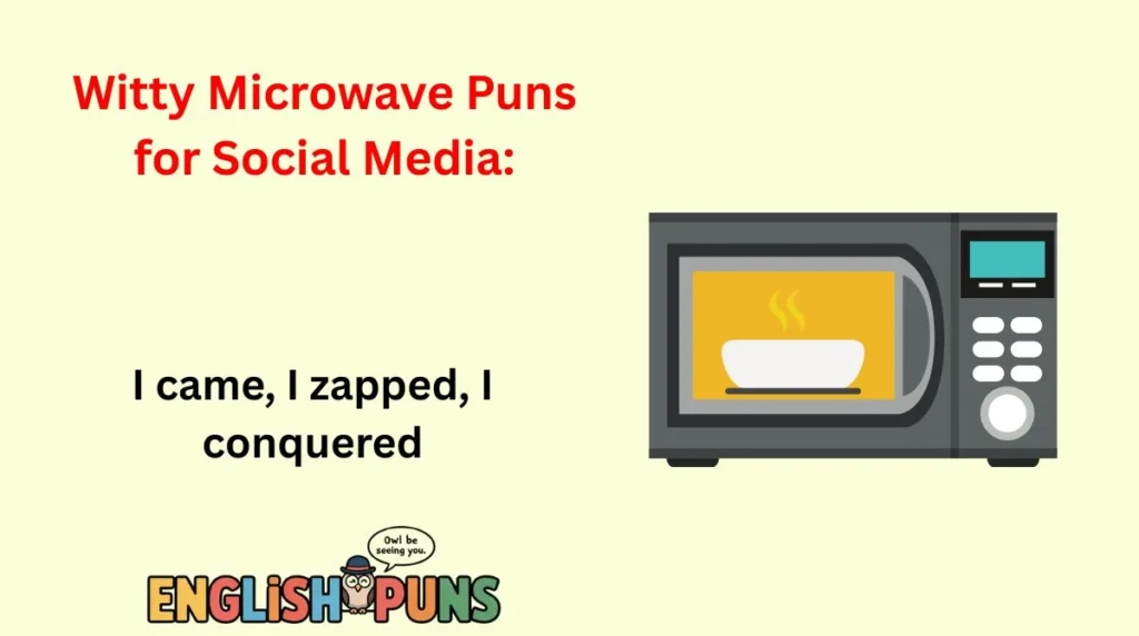 Witty Microwave Puns for Social Media: