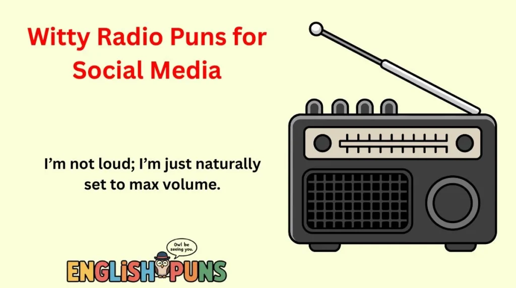 Witty Radio Puns for Social Media