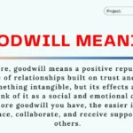 Goodwill Meaning